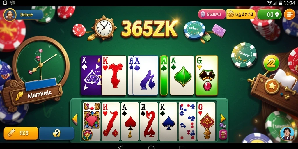 Tampilan gameplay menarik dari game Domino 365ZK.