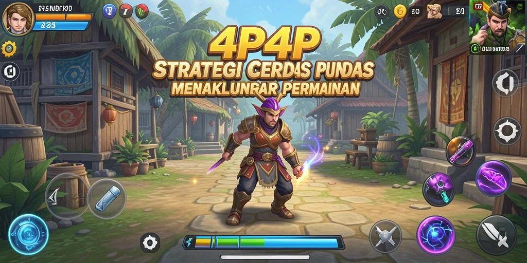 Tampilan menarik dari gameplay 4P4P yang penuh strategi.