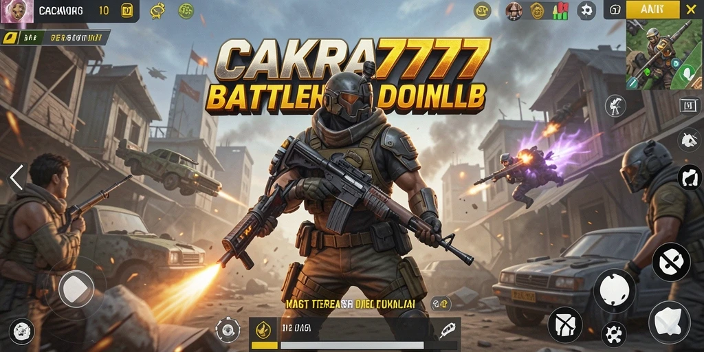 Tampilan seru gameplay Battle Royale dalam CAKRA777.