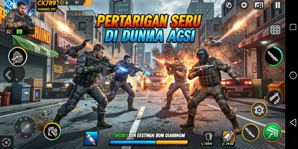 Tampilan gameplay CK789 yang penuh aksi dan seru.
