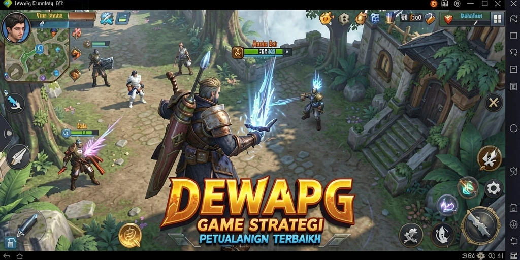 Tampilan gameplay DEWAPG yang menegangkan dan menggugah semangat.