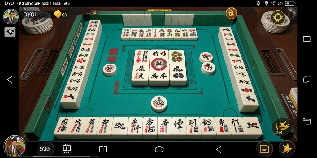 Tampilan gameplay DYO1 yang memukau dan menantang untuk pemain Mahjong.