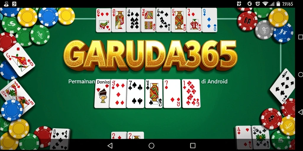 Tampilan gameplay menarik dari GARUDA365, menampilkan domino yang seru.
