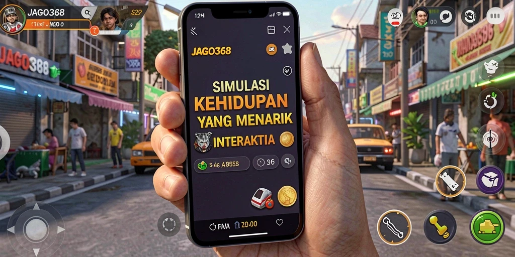 Tampilan menarik gameplay JAGO368 di dunia simulasi.