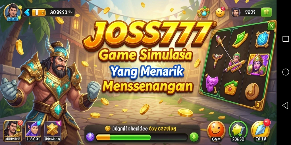Tangkapan layar menampilkan pengalaman bersenang-senang dalam JOSS777.