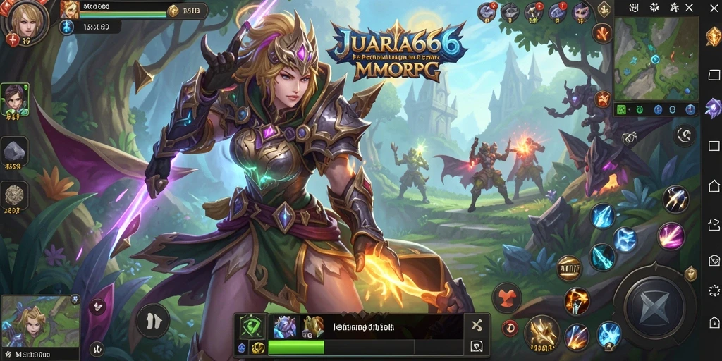 Tampilan gameplay JUARA666 yang mengesankan dalam dunia MMORPG.