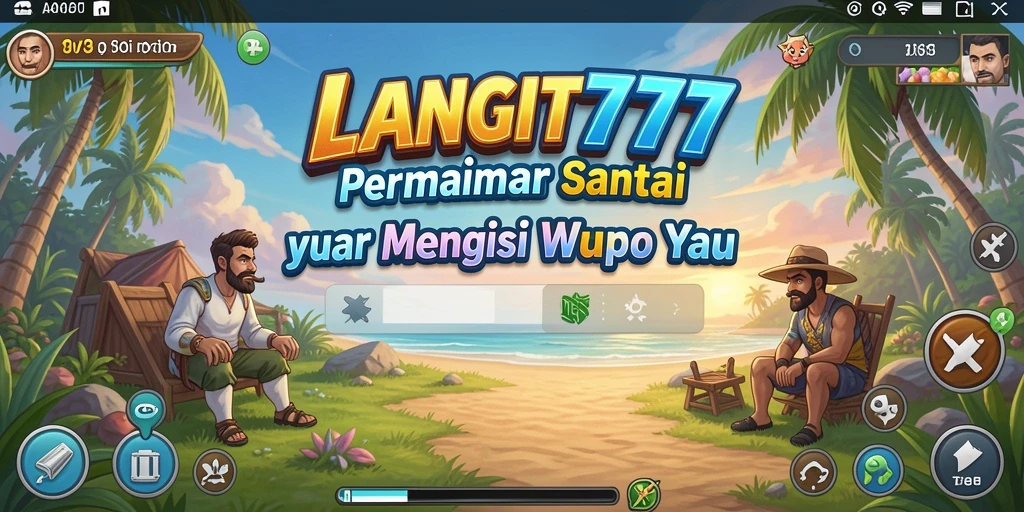 Screenshot utama LANGIT777 menampilkan gameplay yang penuh warna dan menyenangkan.