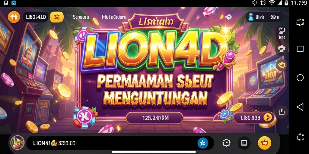 Gameplay Slot LION4D yang seru dan menguntungkan.