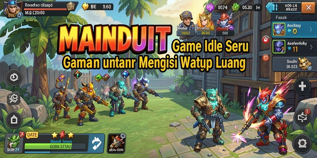 Tangkapan layar utama MAINDUIT menampilkan gameplay seru yang sederhana dan menarik.