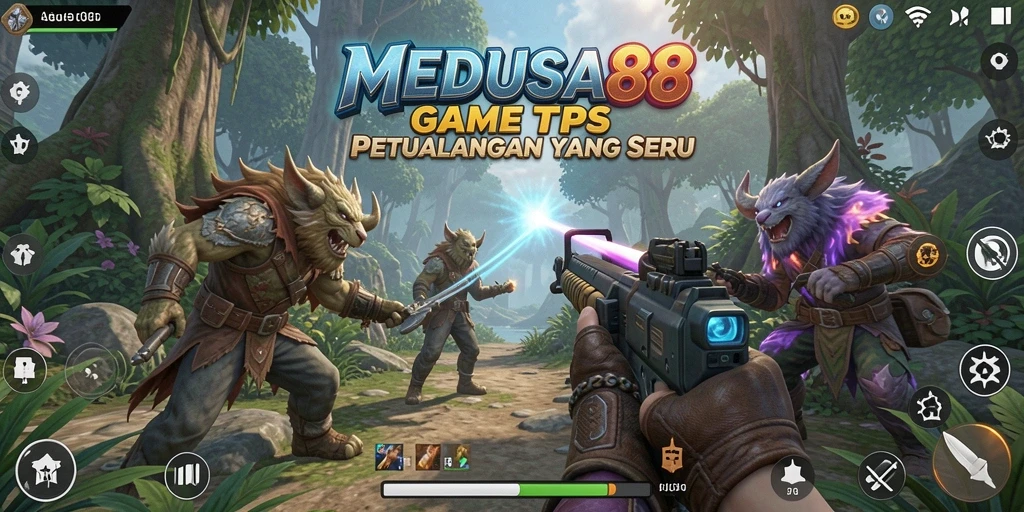 Tangkapan layar MEDUSA88 menampilkan aksi tempur yang mendebarkan.