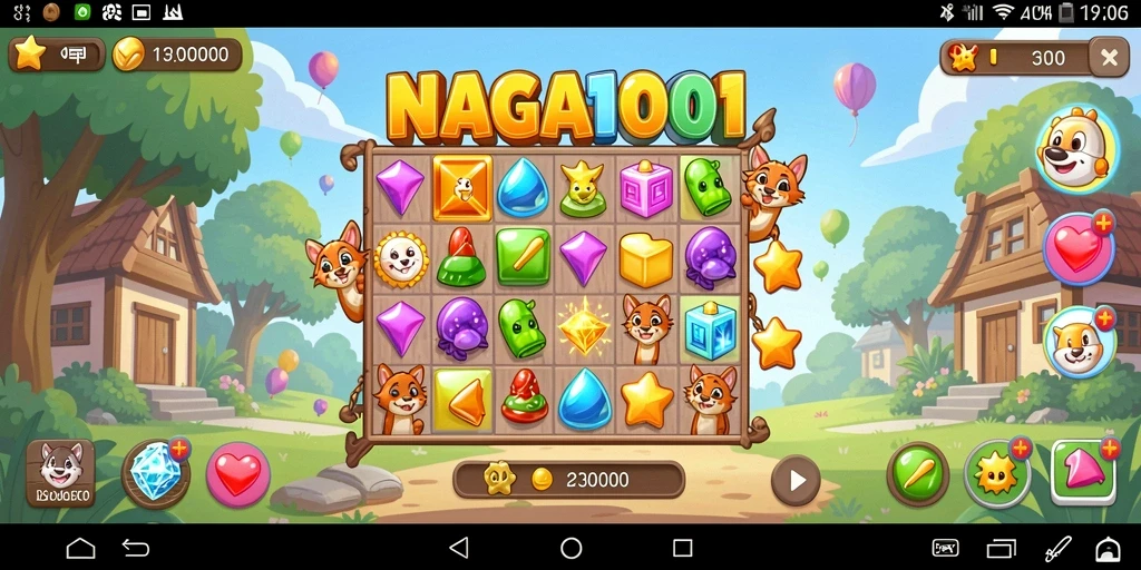 Tangkapan layar NAGA1001 menampilkan gameplay menarik yang penuh warna.