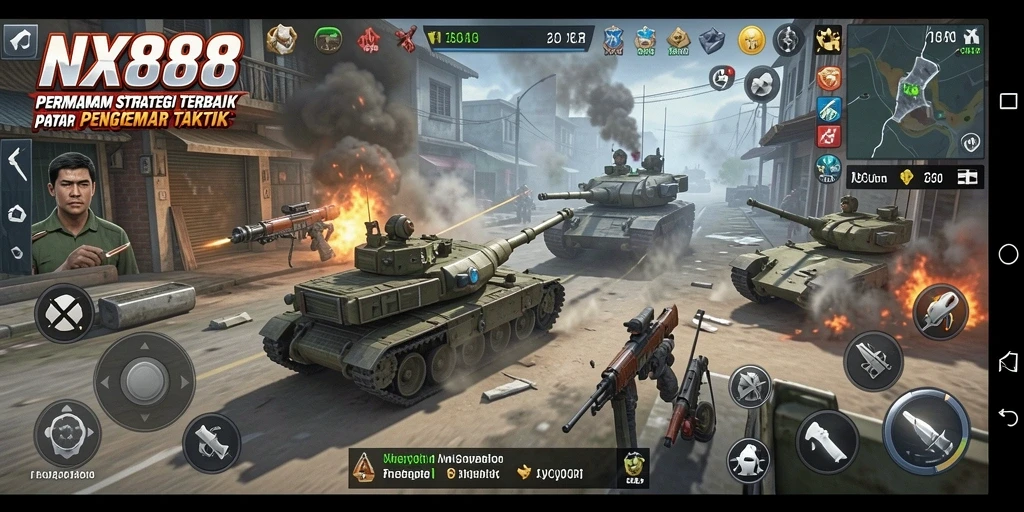 Tampilan gameplay NX888 yang menantang strategi dan taktik.