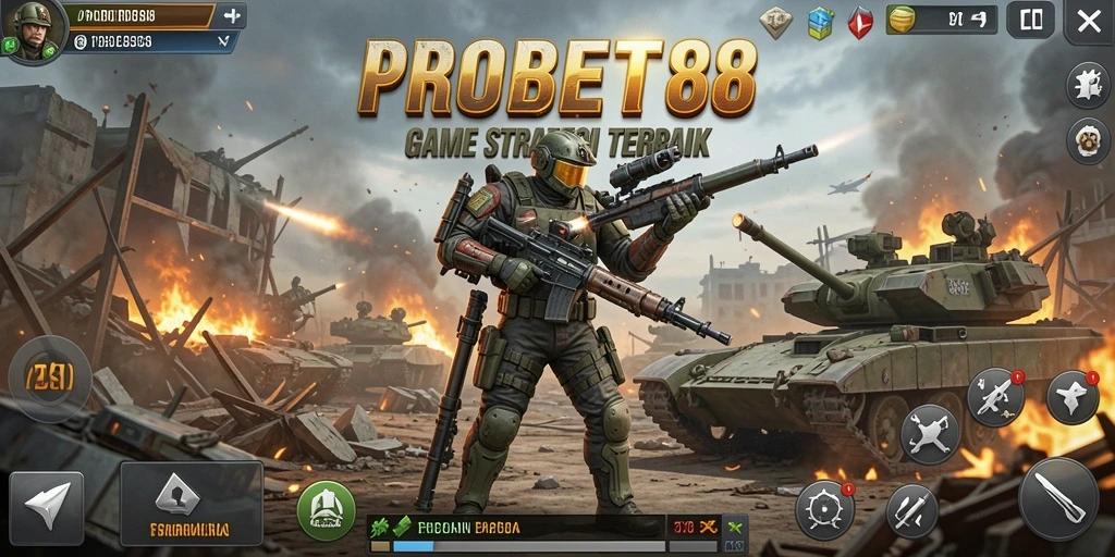 Tampilan gameplay PROBET88 yang menegangkan dan strategis.