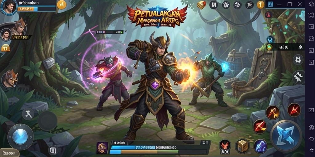 Screenshot R6R6 menunjukkan aksi dinamis dalam pertempuran ARPG.