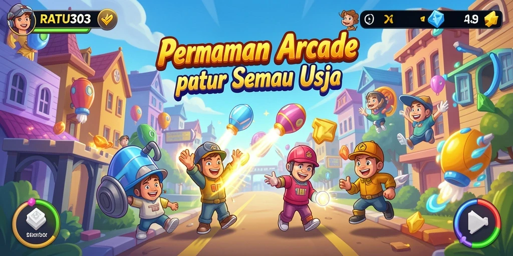 Screenshot gameplay <strong>RATU303</strong> menunjukkan aksi seru dalam permainan <strong>Arcade</strong>.