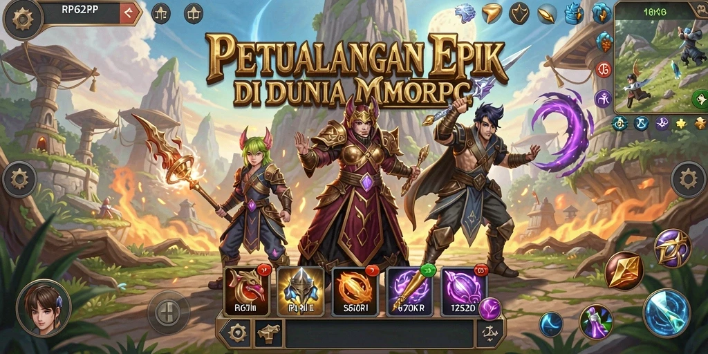 Tampilan gameplay epik RP62RP dengan petualangan yang mendebarkan.