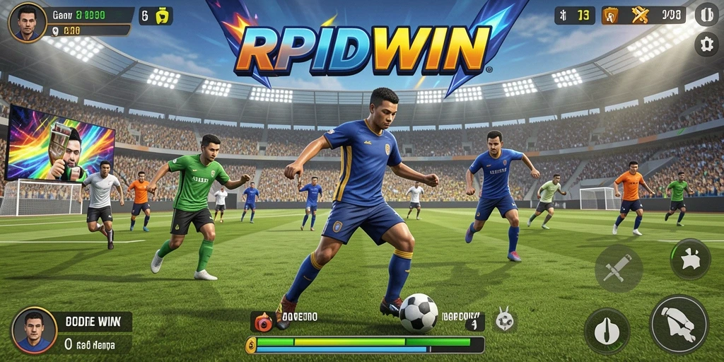 Tampilan gameplay RPIDWIN yang memukau saat pertandingan berlangsung.
