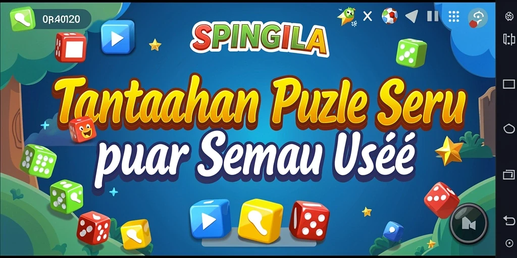 Gameplay menantang dan seru dalam SPINGILA dengan teka-teki menarik.