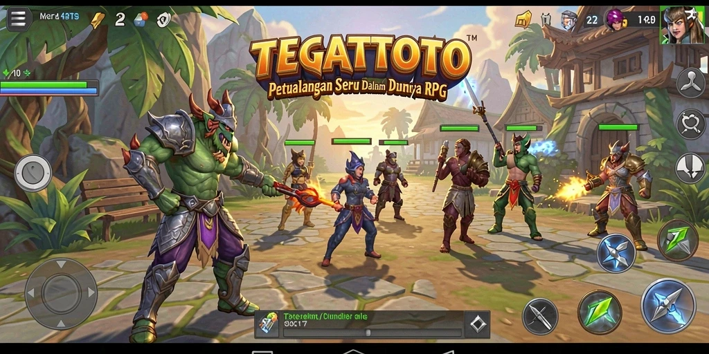 Tampilan gameplay TEGALTOTO yang penuh aksi dan petualangan.