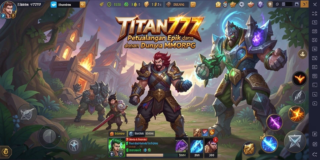 Screenshot menunjukkan aksi pertempuran seru dalam gameplay MMORPG.