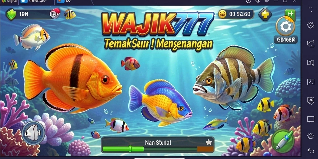 Screenshot WAJIK777 menampilkan aksi Tembak Ikan yang mendebarkan.