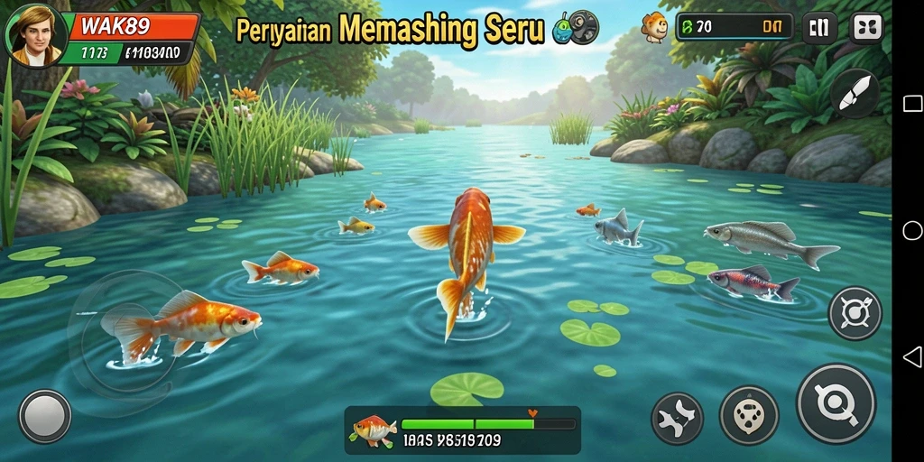 Tangkapan ikan yang menakjubkan dalam WAK89 dengan grafik mengagumkan.