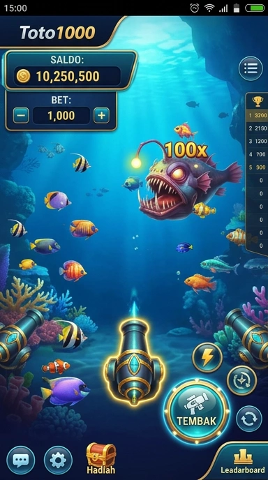 Tampilan utama aplikasi toto1000 yang informatif.